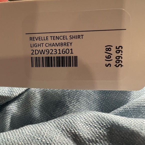 NWT Soft‎ Surroundings Revelle Tencel Shirt Light Chambray - Small - Picture 8 of 10